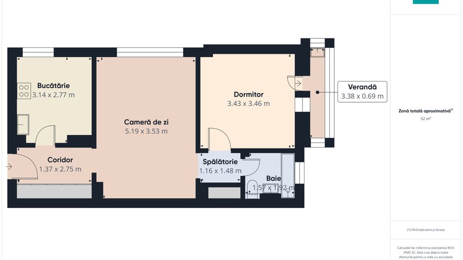 Apartament 2 camere Calea Dorobanți | Etaj 3 - Poză 7