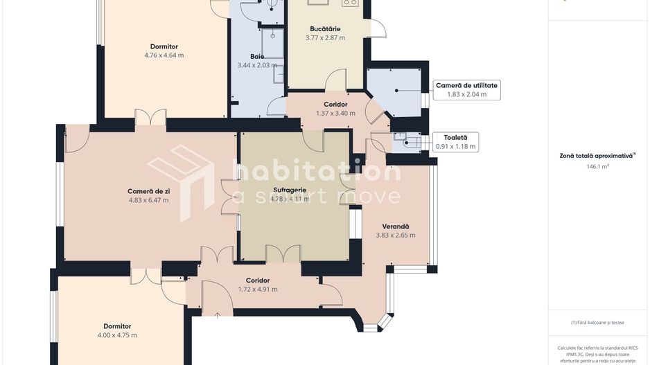 Apartament 4 camere, boem si spațios, chiar in centrul Timișoarei - Poză 20