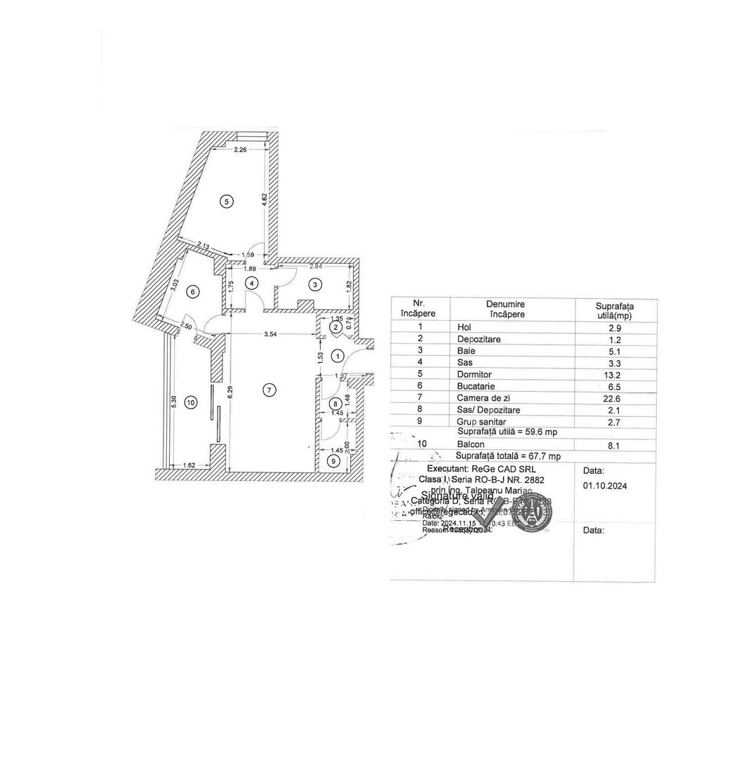 Tribunal Bulevardul Unirii 2 camere 68 mp 2025 - Poză 21