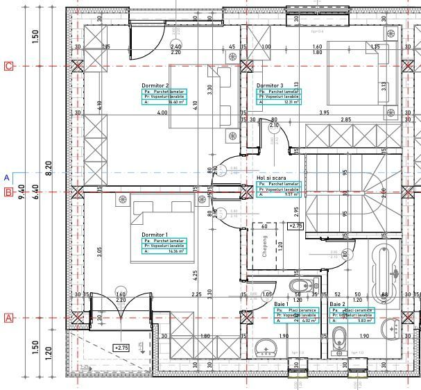 vila insir. 4cam,3bai + 1-2-3 parcari/centru Popesti Leordeni - Poză 7