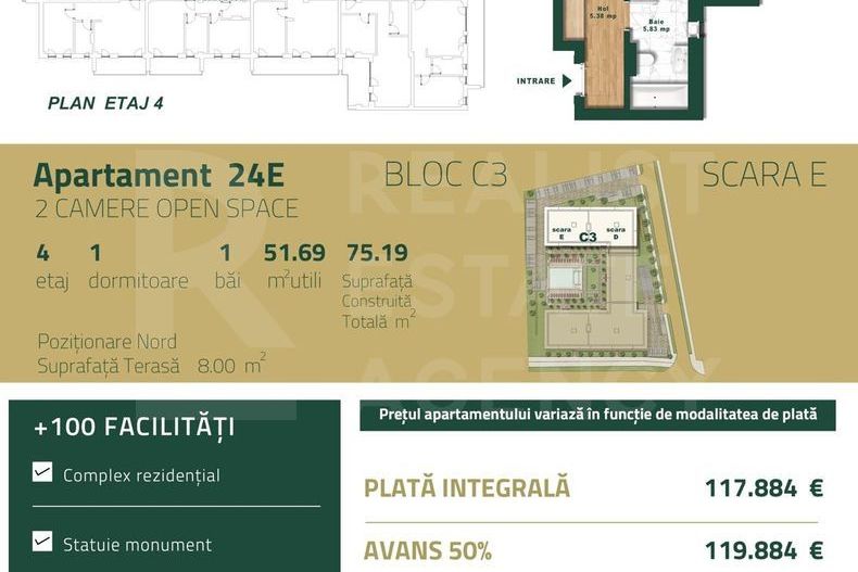 Vânzare, apartament, 2 camere, zona Torontalului, Timișoara - Poză 8