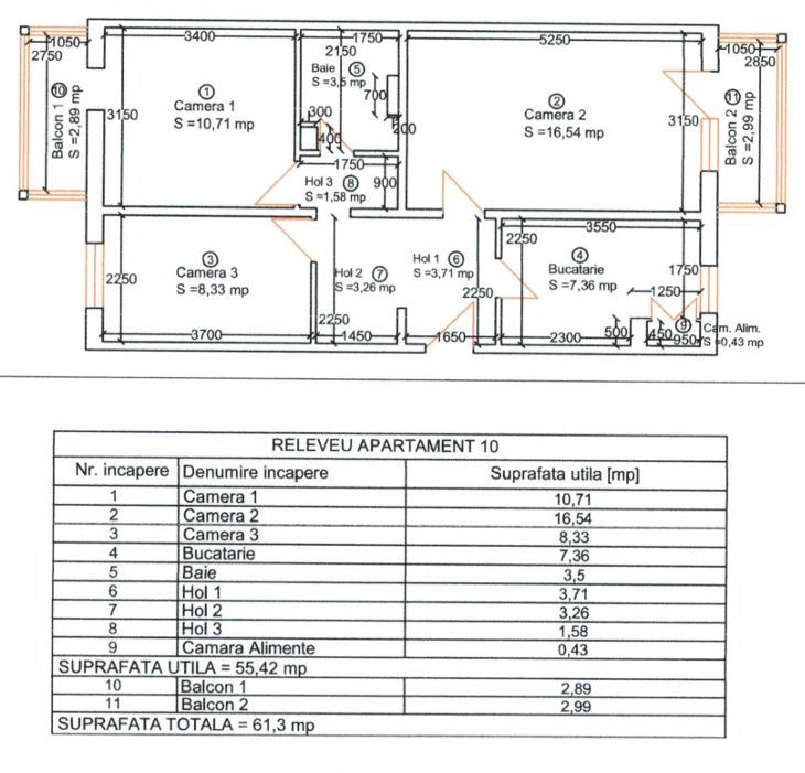 COMISION 0%, Apartament 3 Camere, Decomandat, 2 Balcoane, Zona Lipovei - Poză 11