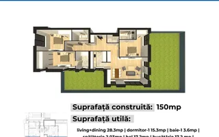 Apartament 4 Camere** Chitila**//Gradina-125mp// - Poză 11
