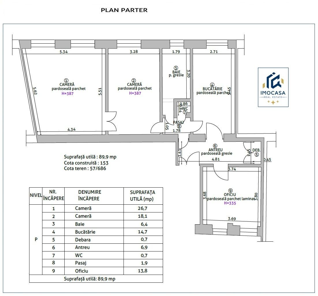 De vânzare Apartament 3 Camere Locuiește în Inima Orașul, Decebal-Arad - Poză 13
