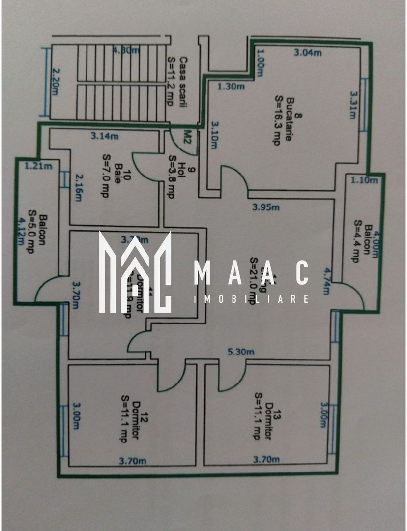 Apartament 4 camere | 82 MPU | 2 Balcoane | Mihai viteazul - Poză 2