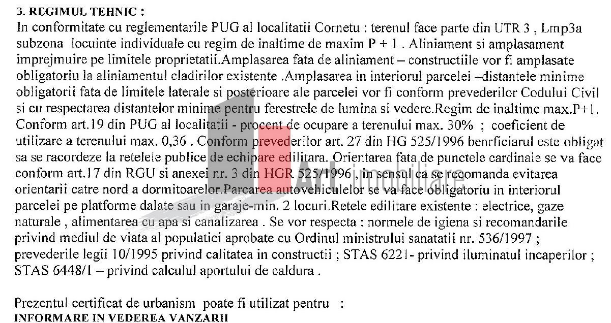 Teren intravilan 1200 mp  Cornetu - strada Podisor - toate utilitatile - Poză 7