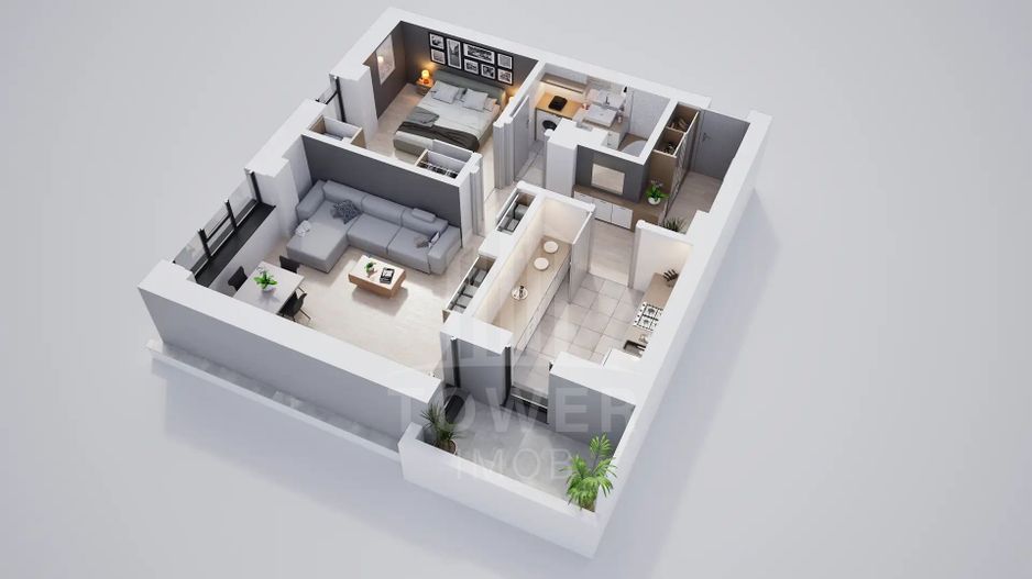 Apartament cu 2 camere. Rate la dezvoltator pe 7 ani, plata și în Crypto - Poză 1