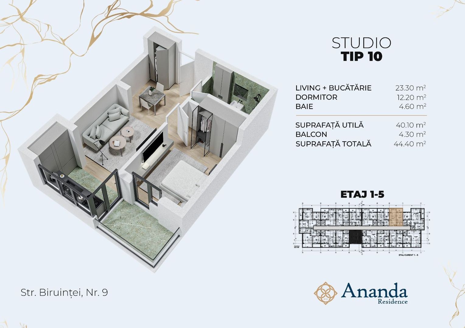 Studio spatios, ideal investitie, direct dezvoltator - Poză 1