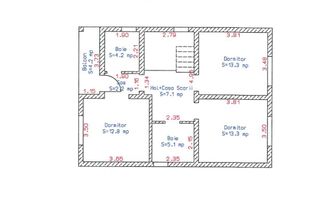 Casă individuală nouă, 5 camere, 3 băi,  teren 427 mp, Cisnădie - Schiță 11