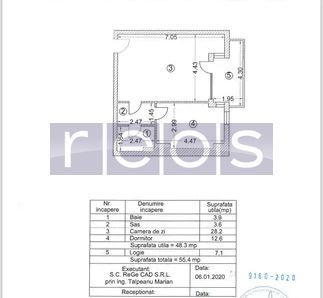 2 CAMERE | ZONA UNIRII | BLOC NOU - Schiță 7