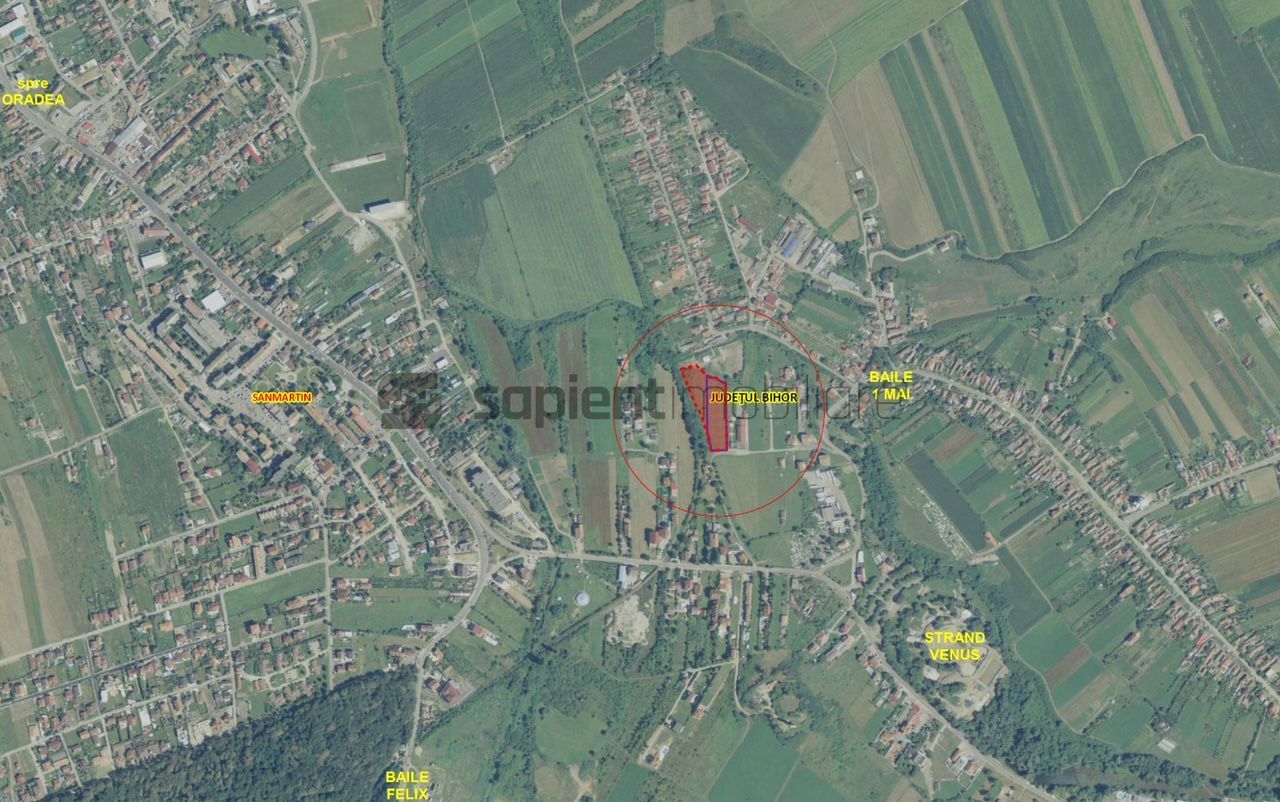 Sapient | Teren intravilan situat în Băile 1 Mai - Poză 1