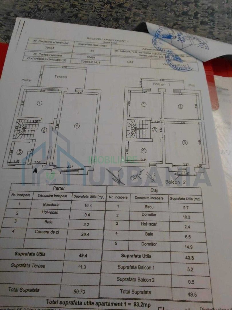 Duplex de vânzare, Valea Lupului, 93 mp utili, teren 183 mp, 4 camere, 2 locuri parcare, 500 m de Penny - Poză 8