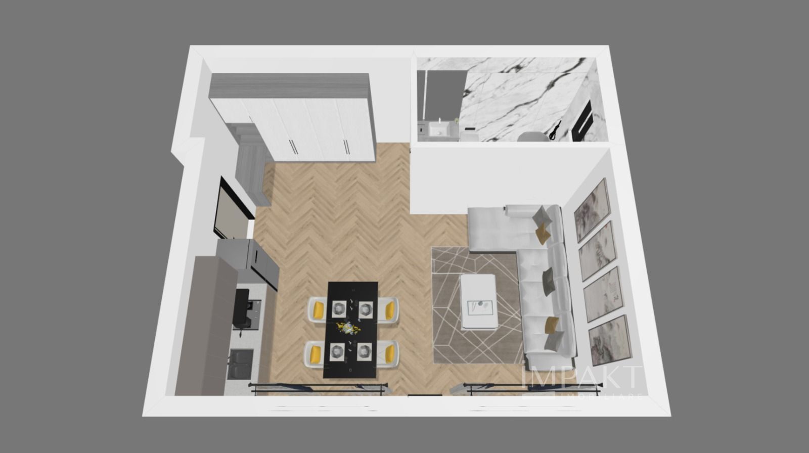 Studio 32 mp | Bloc Nou | Ideal Investitie | Terra, Floresti - Poză 1