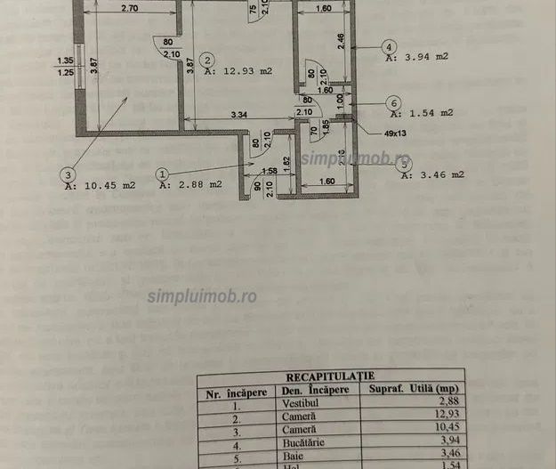 Metrou Piata Sudului Mobilat Modern 2 Camere - Schiță 8
