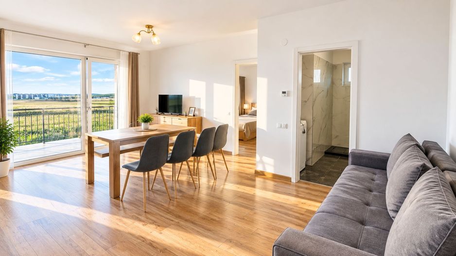 Chirie apartament 2 camere in bloc Nou, Sibiu - Poză 2