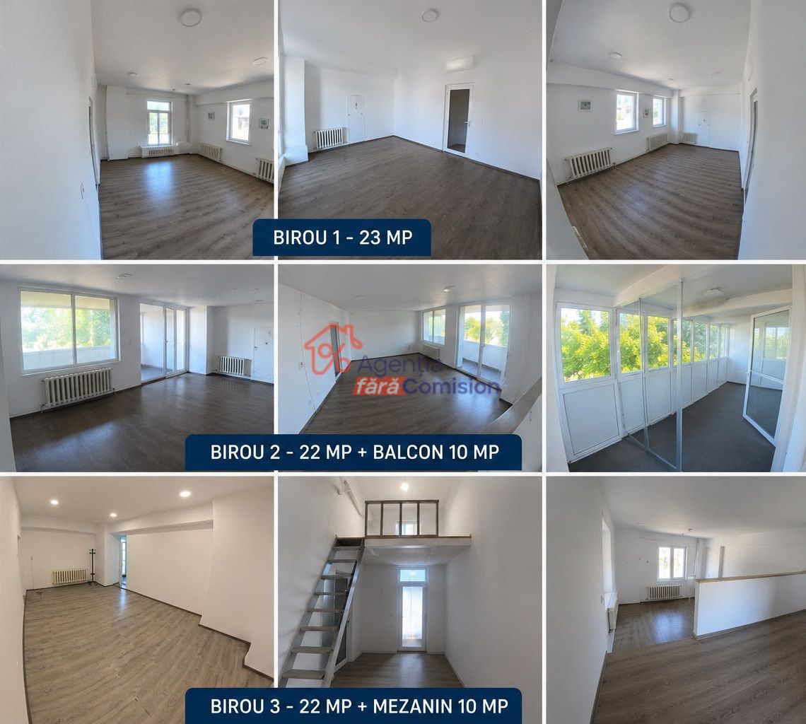 Spatiu Birouri,  22mp+5mp balcon, 400euro, Tg Cucu - Poză 9