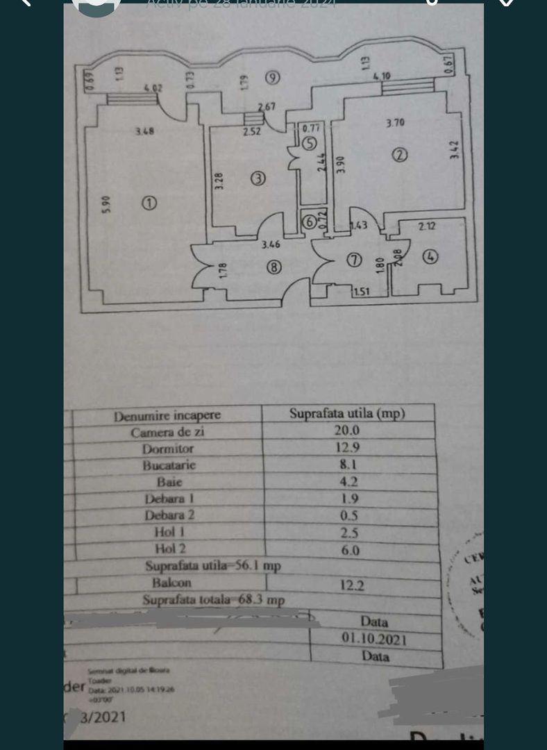 BRASADAS vinde ap 2 cam etaj 1 zona Trocadero. - Poză 1