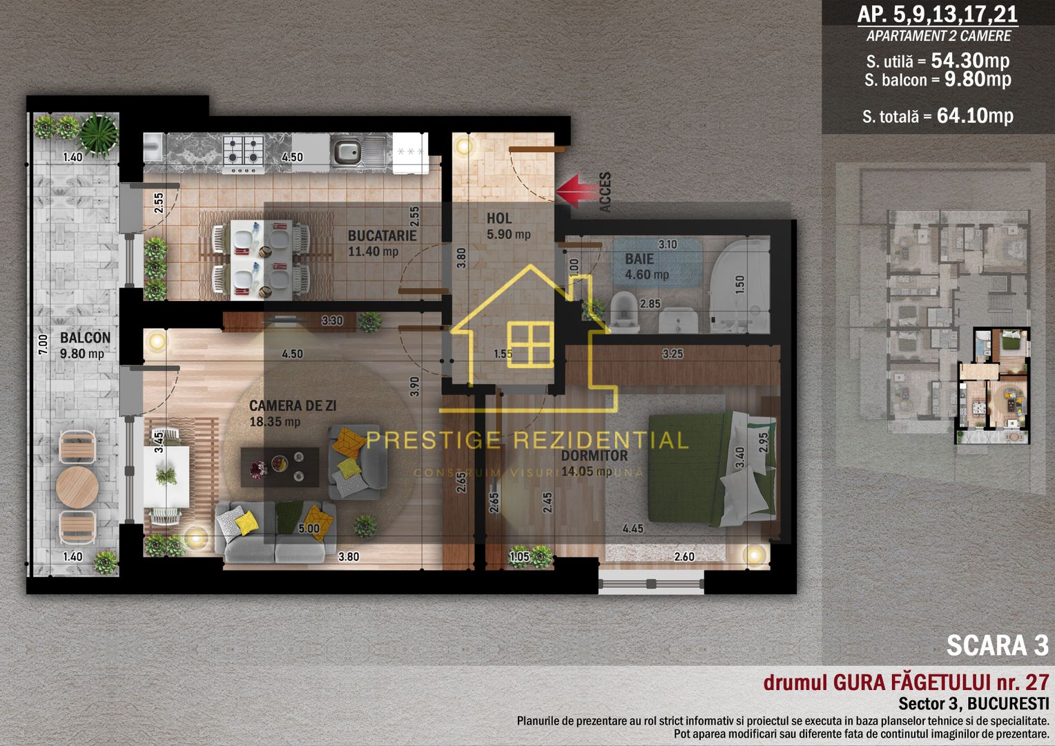 Apartament 2 cam,Finalizat, Titan-Ozana,Metrou - Poză 3