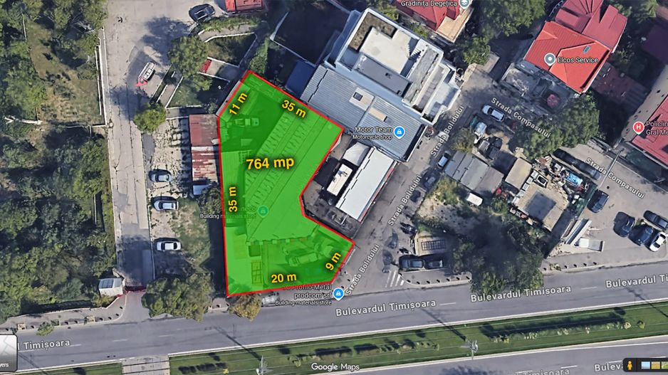 Teren cu potential comercial 764mp Bulevardul Timisoara - Poză 1