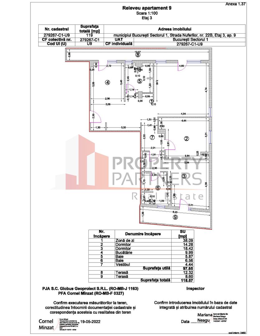 Apartament 3 camere Water Lily - Baneasa - Schiță 9