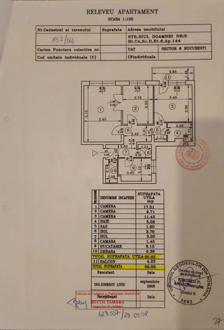De Vanzare Apartament 3 camere Raul Doamnei-Drumul Taberei - Poză 6