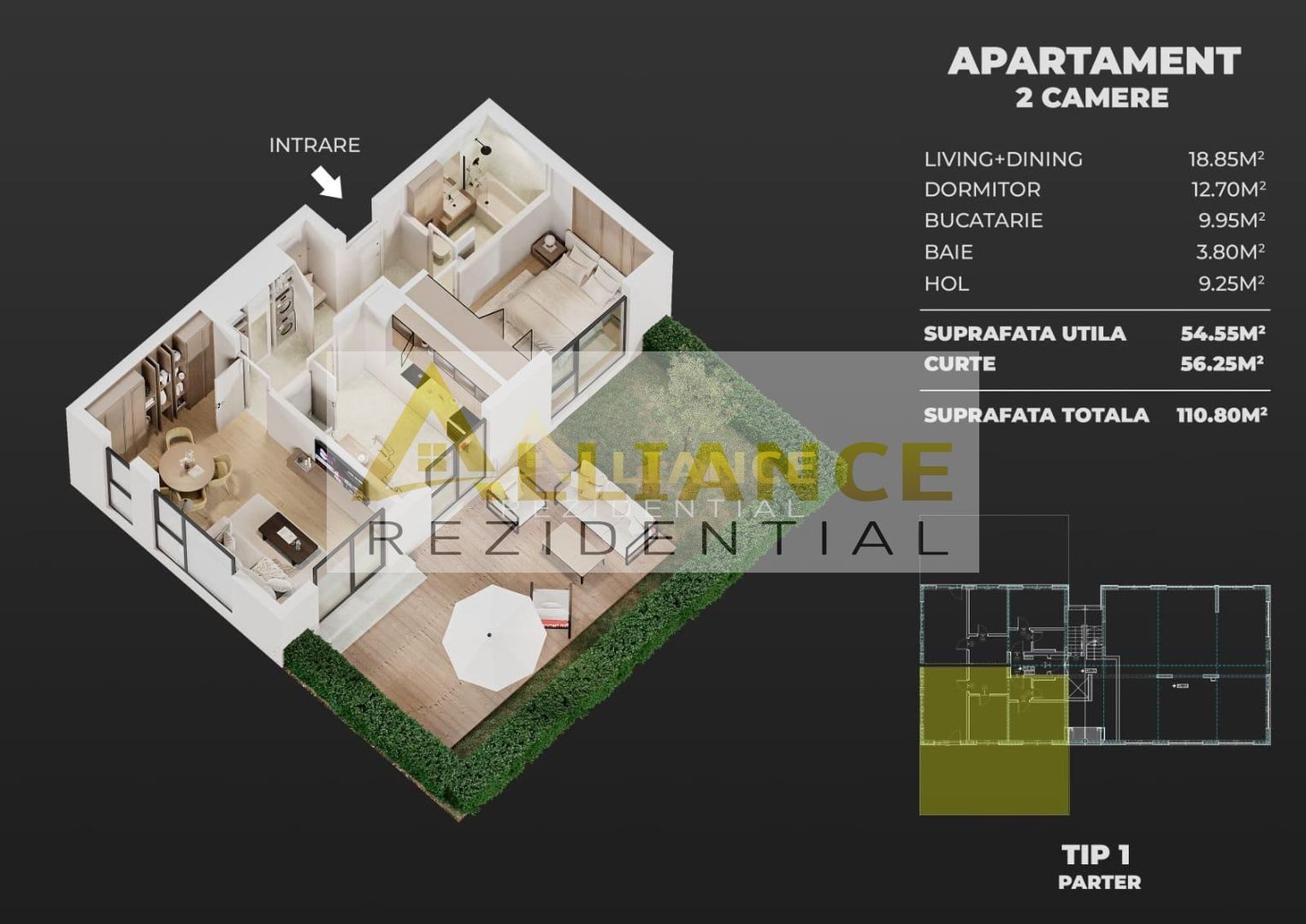 APARTAMENTE 2 CAMERE DE VÂNZARE ÎN EXCLUSIVITATE - ȘOSEAUA LEORDENI - Poză 12