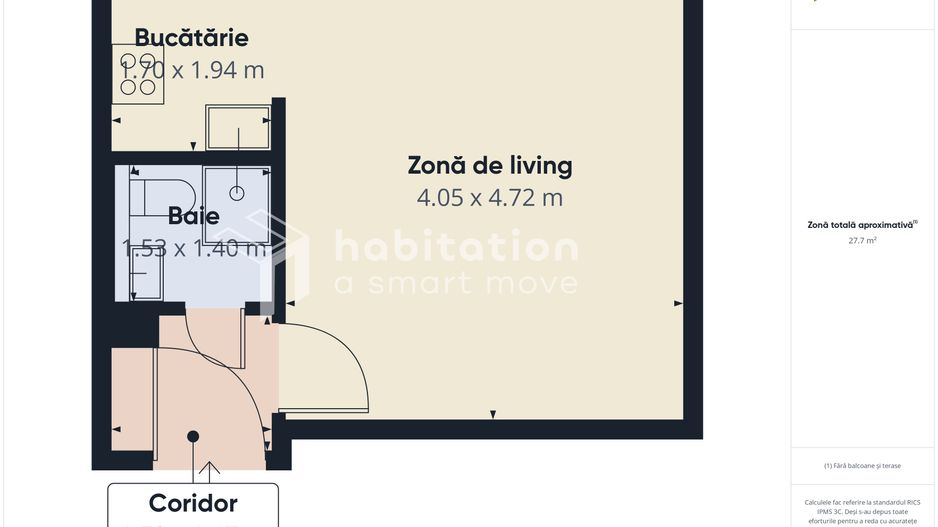 Apartament 1 camera, boem, chiar in centrul Timișoarei - Poză 19