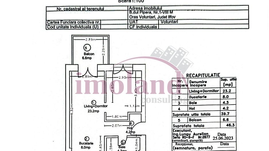 Vanzare - apartament 2 camere - mobilat+utilat - Avalon Estate-Pipera - Schiță 10