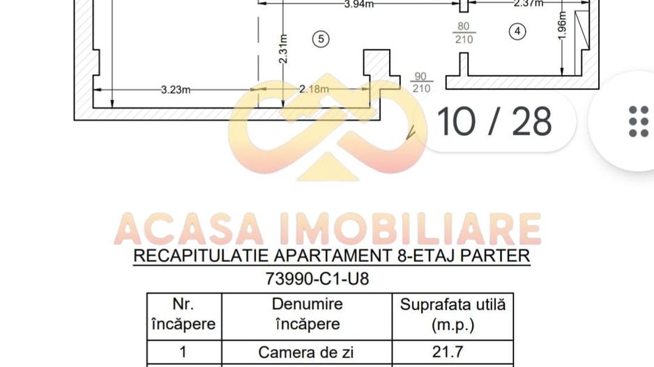 INTABULAT  VALEA LUPULUI APARTAMENT 2 CAMERE 59MP - Poză 3