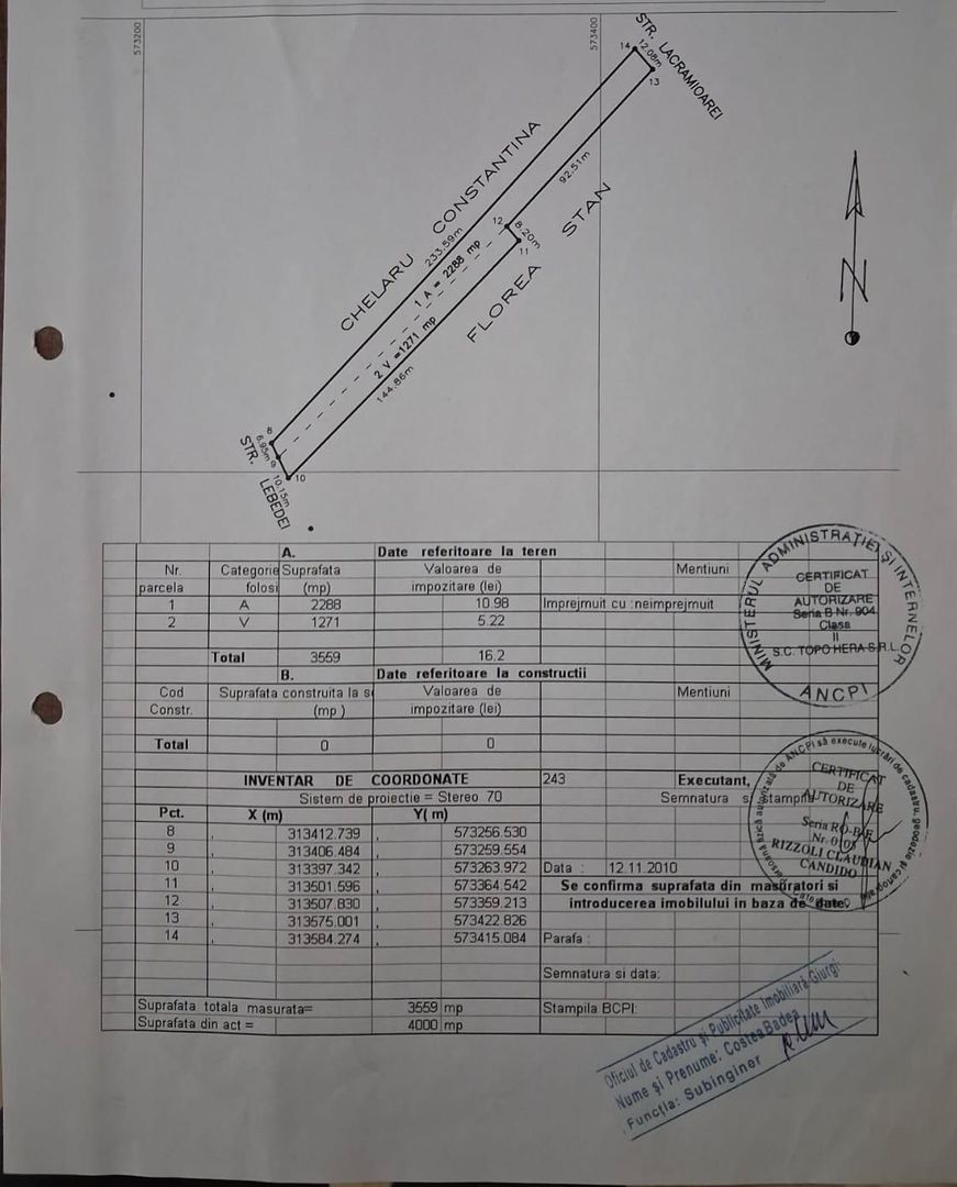 Teren intravilan de vânzare Mihăilești 3560 mp - Poză 2
