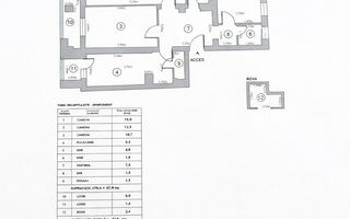Metrou Dristor | Apartament 3 camere Mihai Bravu nr 309 - Schiță 16