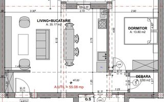 Apartament 2 camere, Prelungirea Doamna Stanca - Schiță 7