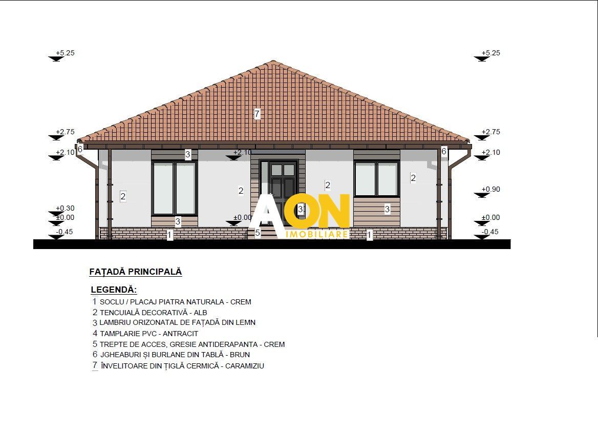 Teren 600 mp, proiect casă 4 camere + autorizație și utilități, Ciugud - Poză 4