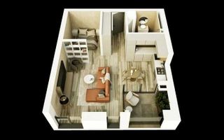 Apartament 1 camera bloc nou zona centrala - Poză 1