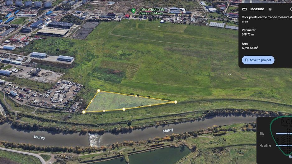P 1094 - Teren de 17900 mp în Târgu Mureș - zona Barajului - Poză 1