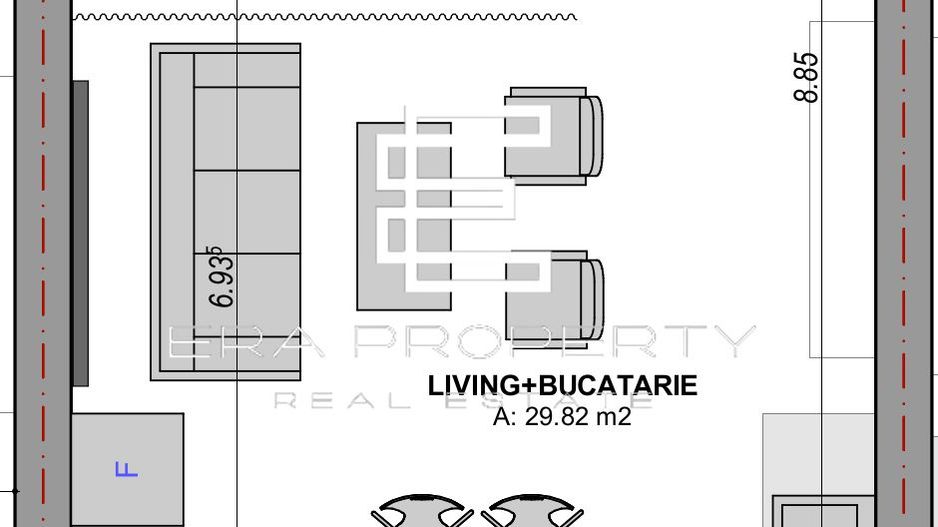 Apartament  1 camera 38  mp, zona Aeroport Sibiu - Schiță 5