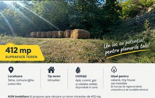 Teren Intravilan | 412 mp | Telna, Comuna Ighiu