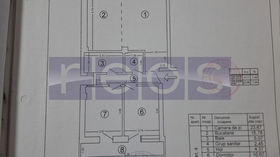DE VANZARE 3 CAMERE SPATIOASE   | 2 BAI | 2 BALCOANE | LANGA MARRIOTT - Poză 9