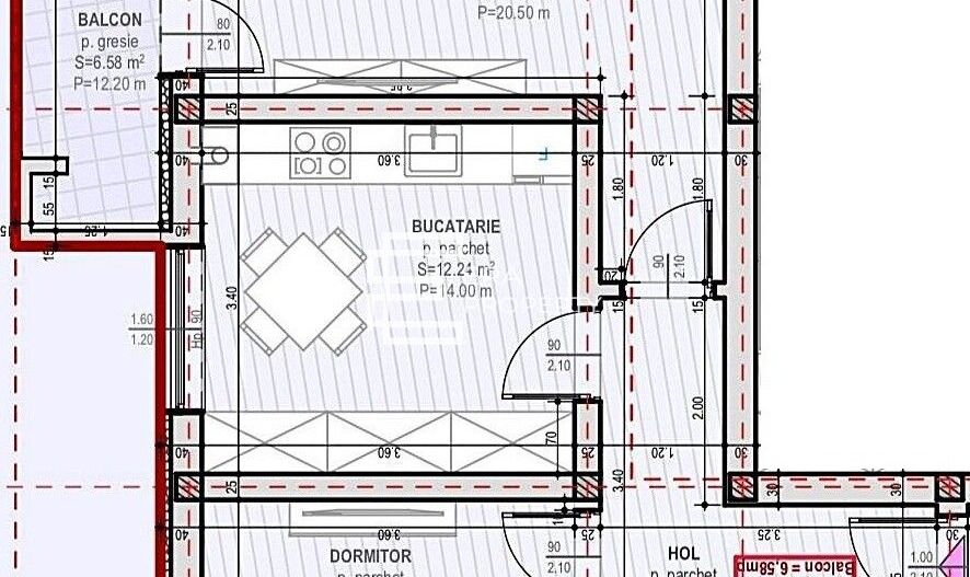 Apartament 2 camere | Etaj 1 | 56.25 mp utili  | Șelimbăr – Zona Unirii - Schiță 12