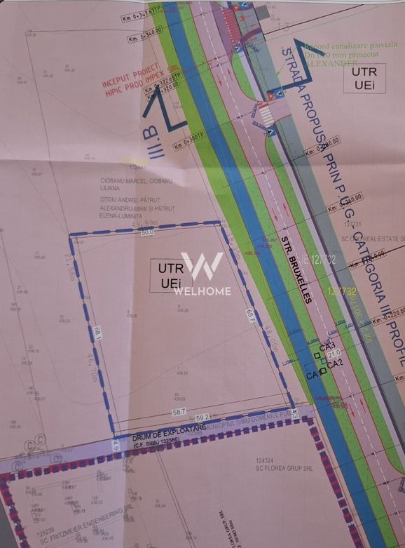 Teren industrial, foarte bine pozitionat, PUD aprobat, str. Buxelles - Sibiu - Schiță 2