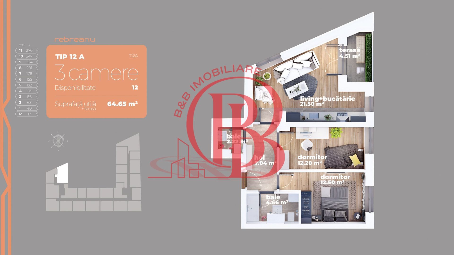 Finalizare Rapida-3 camere-Titan-Auchan- 1 Decembrie 1918 - Schiță 7