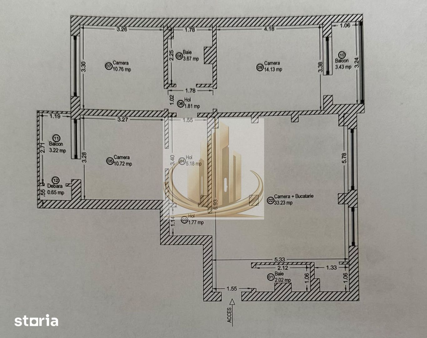 Apartament cu 4 camere si 2 bai | 84 mp | decomandat | zonă centrală - Poză 15
