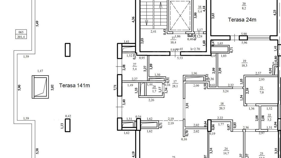 Vânzare, penthouse, 4 camere, strada Ion Buzdugan, Buiucani. - Poză 20