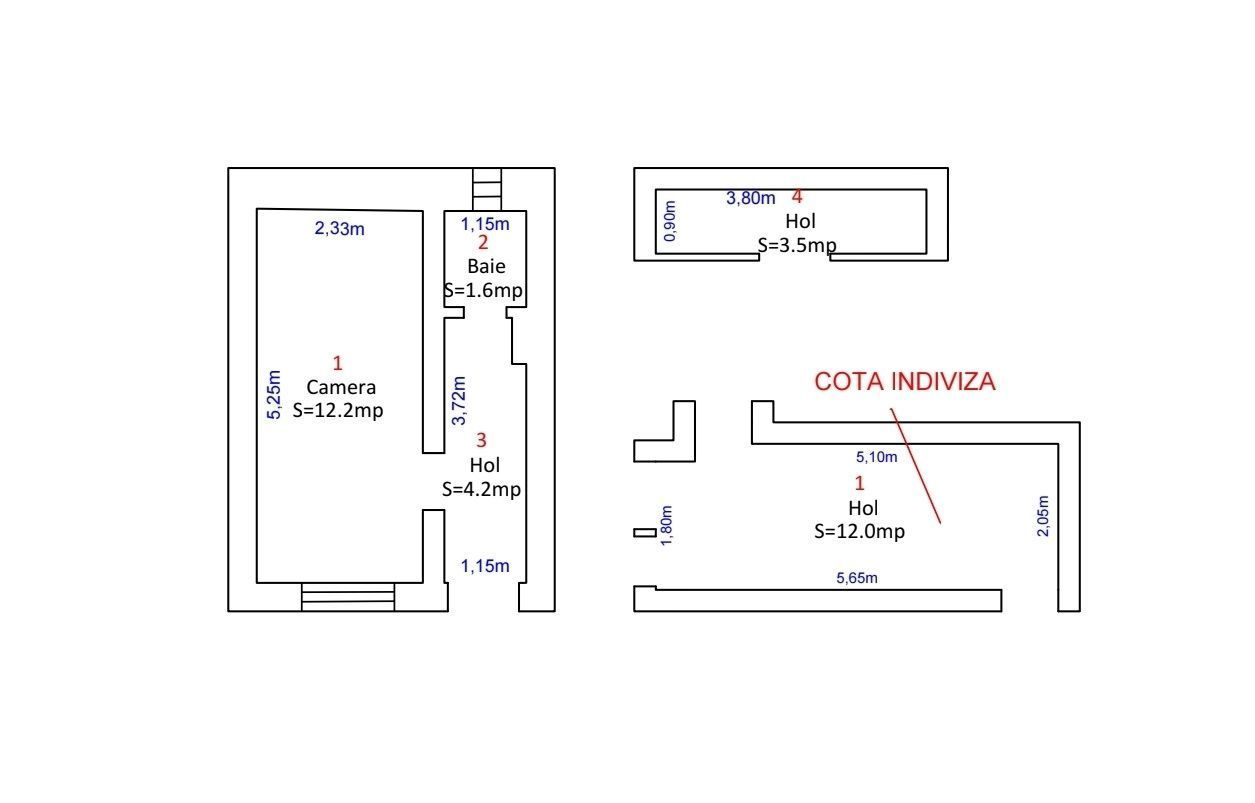 Studio in centrul istoric, 21.5 mp utili, Sibiu - Poză 7