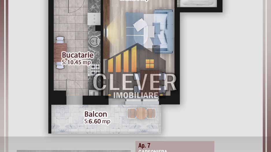 Suprafata Generoasa Garsoniera Theodor Pallady 500m STB - Poză 2