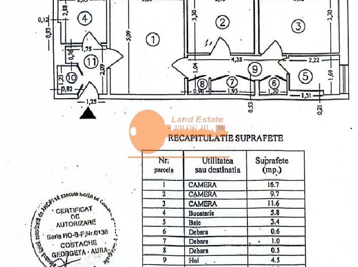 3 camere CampiaLibertati - Parc Titan - Schiță 9