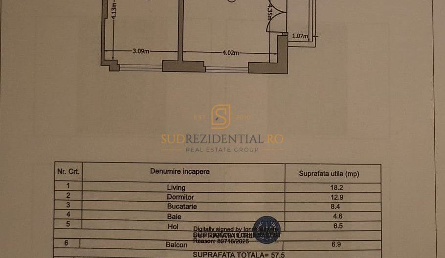 Apartament 2 camere, prima inchiriere, Drm. Binelui, Metrou Aparatori - Schiță 8