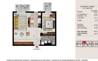 Apartament 2 camere Băneasa-Sisesti - Poză 4