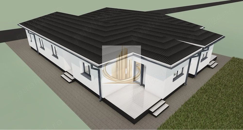 Duplex nou 101 mp, 3 dormitoare, teren 378 mp – Moșnița Nouă - Poză 1