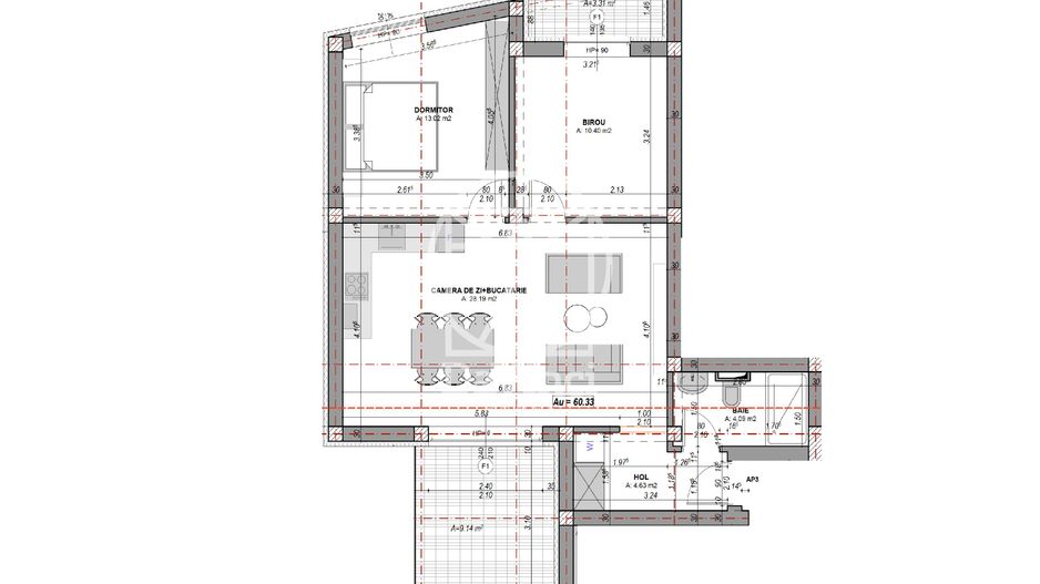 Apartament 3 camere - aer conditionat, finisat la cheie (NCL-COL-ap.3) - Poză 5